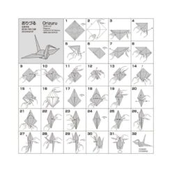 Paper Crane Origami - Ukiyo-e -Shibui Store papier origami pliage grue ukiyo e 690