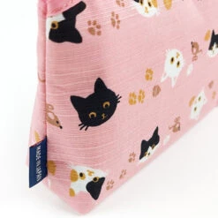 Japanese Pouch - Pink Cat 9 Japanese Pouch - Pink Cat -Shibui Store pochette japonaise chat rose 156