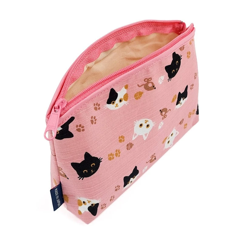 Japanese Pouch - Pink Cat 5 Japanese Pouch - Pink Cat - Image 3