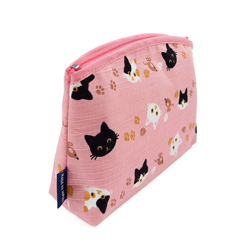 Japanese Pouch - Pink Cat 4 Japanese Pouch - Pink Cat - Image 2