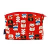 Japanese Clutch Bag - Red Maneki Neko -Shibui Store pochette japonaise maneki neko rouge 358