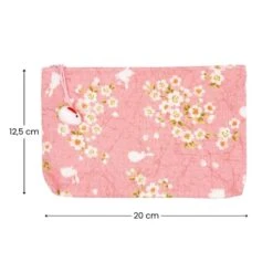 Japanese Clutch – Usagi Sakura Pink -Shibui Store pochette japonaise usagi sakura rose 970