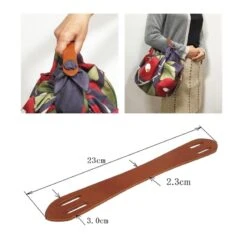 Leather Handle For Furoshiki Bag -Shibui Store poignee en cuir sac furoshiki 818