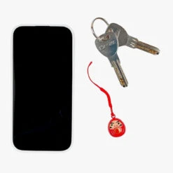 Daruma Bell Keychain -Shibui Store porte cle daruma grelot 806