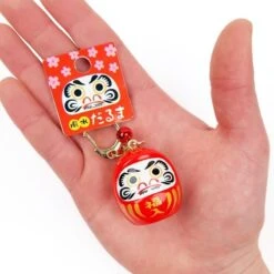 Large Japanese Keychain - Daruma (Color Of Choice) 13 Large Japanese Keychain - Daruma (Color Of Choice) -Shibui Store porte cle grand daruma couleur au choix 967