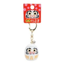 Large Japanese Keychain - Daruma (Color Of Choice) 18 Large Japanese Keychain - Daruma (Color Of Choice) -Shibui Store porte cle grand daruma couleur au choix blanc 110