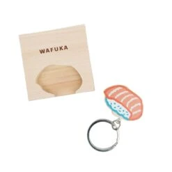 Japanese Keychain – Sushi Cypress -Shibui Store porte cle japonais en cypres sushi 269