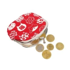 Gamaguchi Wallet – Neko Red -Shibui Store porte monnaie gamaguchi neko rouge 376