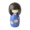 Kokeshi Doll -Kaika Blue -Shibui Store poupee kokeshi kaika bleue 662
