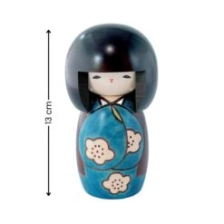 Kokeshi Doll - Kōjitsu Blue -Shibui Store poupee kokeshi kojitsu bleue 209