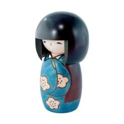 Kokeshi Doll - Kōjitsu Blue -Shibui Store poupee kokeshi kojitsu bleue 723