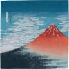 Red Mount Fuji Furoshiki - 18.9x18.9 In -Shibui Store red mount fuji furoshiki 692