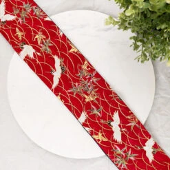 Red Obi Belt Tsuru 7 Red Obi Belt Tsuru -Shibui Store red obi belt tsuru 579