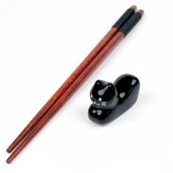 Chopstick Rest Black Cat 8 Chopstick Rest Black Cat -Shibui Store repose baguettes chat noir 585