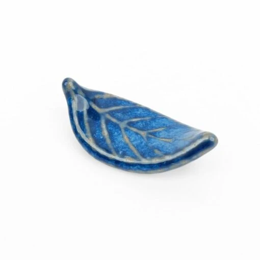 Japanese Chopstick Rest – Blue Leaf