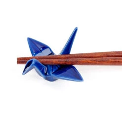 Chopsticks Rest Blue Origami -Shibui Store repose baguettes origami bleu 304