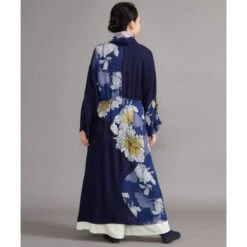 Blue Japanese Kimono Dress -Shibui Store robe kimono japonais 997