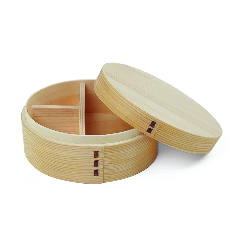 Round Wooden Bento Box 4 Round Wooden Bento Box - Image 2