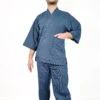 Samue Clothes - Blue -Shibui Store samue japonais bleu m 511