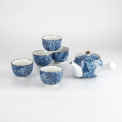 Japanese Tea Set - Kasuri -Shibui Store service a the japonais kasuri 700