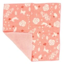 Japanese Towel - Pink & Cat 10 Japanese Towel - Pink & Cat -Shibui Store serviette japonaise rose chat 477