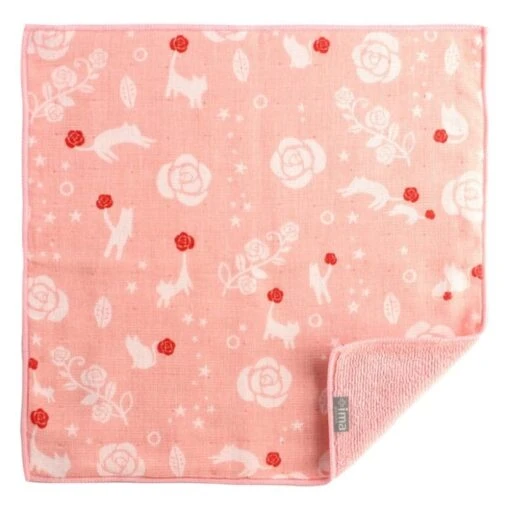 Japanese Towel - Pink & Cat