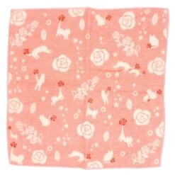 Japanese Towel - Pink & Cat 8 Japanese Towel - Pink & Cat -Shibui Store serviette japonaise rose chat 978