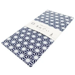 Blue Tenugui - Asanoha -Shibui Store serviette tenugui asanoha bleu 716