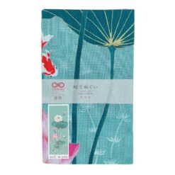 Tenugui Towel - Sacred Lotus -Shibui Store serviette tenugui lotus sacre 556