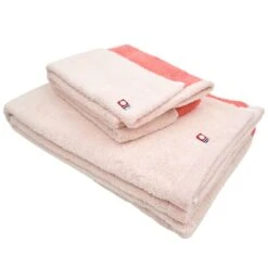 Japanese Imabari Face Towel - Bicolore Pink 12 Japanese Imabari Face Towel - Bicolore Pink -Shibui Store serviette visage imabari bicolore rose 806