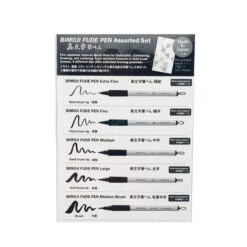 Bimoji Brush Pen - Set Of 5 -Shibui Store set 5 feutres pinceaux bimoji fude pen 338