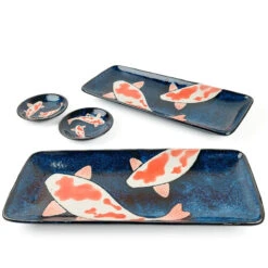 Sushi Plate Set -Shibui Store set assiettes sushi japonais 327