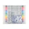 Set Of 12 Double Point Felt Pens -Shibui Store set de 12 feutres double pointe 164