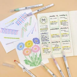 Set Of 6 Dot Mild Highlighters -Shibui Store set de 6 surligneurs dot mild 474