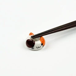 Japanese Chopstick Holder Set - Neko -Shibui Store set porte baguettes japonaises neko 217