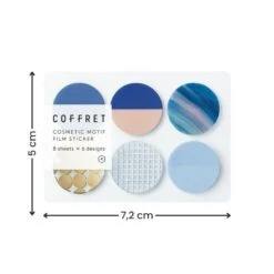 Makeup Stickers Set - Horizon Blue -Shibui Store stickers coffret cosmetic horizon blue 746
