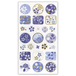 Indigo Stickers 7 Indigo Stickers -Shibui Store stickers japonais indigo 147