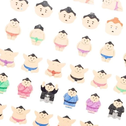 Japanese Mini Stickers - Sumo