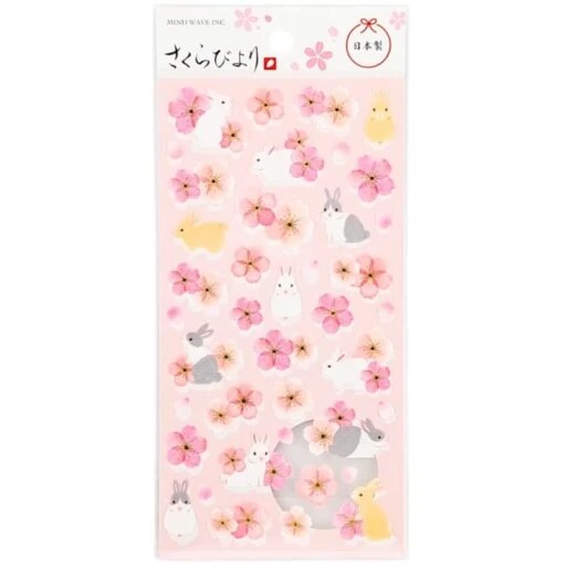 Japanese Stickers -Sakura Usagi