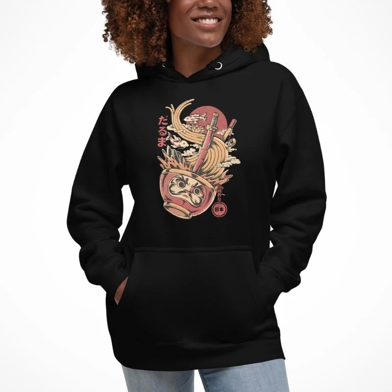 Japanese Hoodie - Daruma Ramen 6 Japanese Hoodie - Daruma Ramen - Image 4