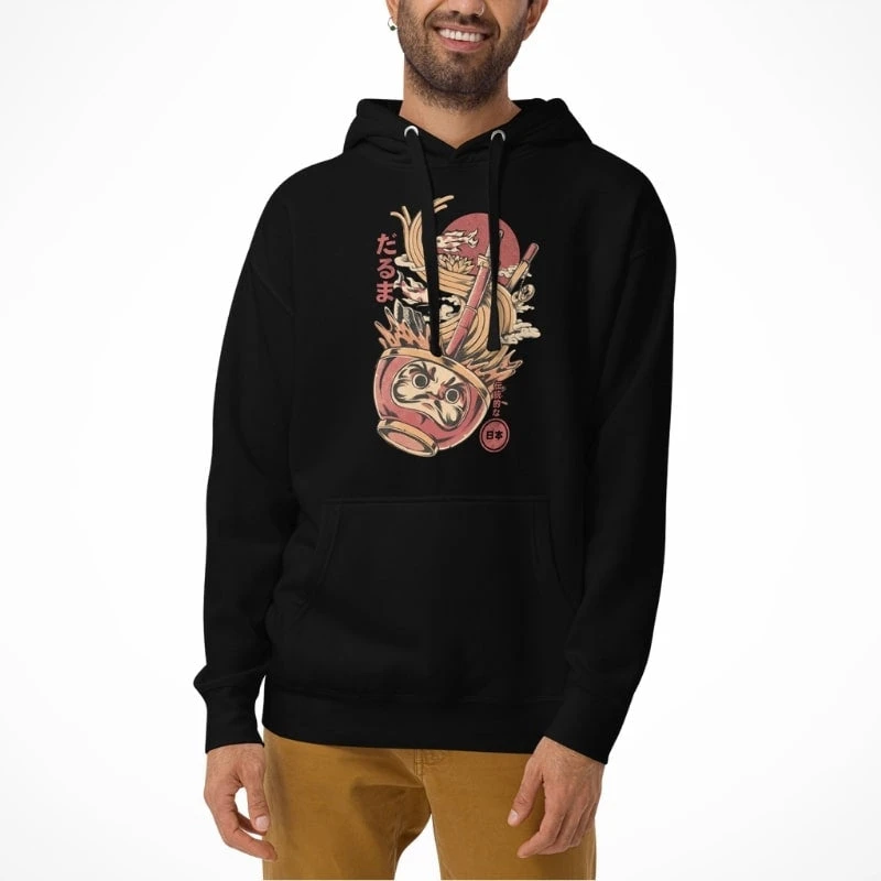 Japanese Hoodie - Daruma Ramen 4 Japanese Hoodie - Daruma Ramen - Image 2