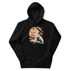 Japanese Hoodie - Kaiju Neko Sushi