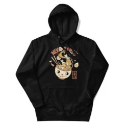 Japanese Hoodie - Neko Ramen -Shibui Store sweat japonais neko ramen s 142
