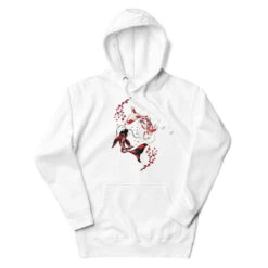 Japanese Hoodie - Sakura Koi -Shibui Store sweat japonais sakura koi s blanc 588