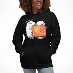 Japanese Hoodie - Sleeping Sushi -Shibui Store sweat japonais sleeping sushi 228