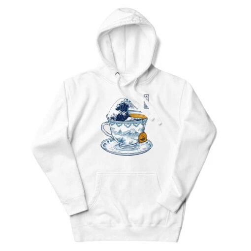 Japanese Hoodie - The Great Tea Off Kanagawa