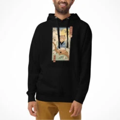 Japanese Hoodie - Ukiyo-e Neko Sakura -Shibui Store sweat japonais ukiyo e neko sakura 188