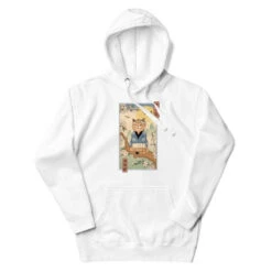 Japanese Hoodie - Ukiyo-e Neko Sakura -Shibui Store sweat japonais ukiyo e neko sakura s blanc 920
