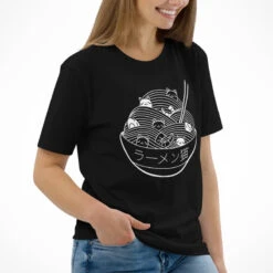 Japanese Tee Shirt - Bowl Of Kittens -Shibui Store t shirt japonais bowl of kittens 137