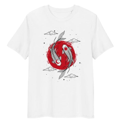 Japanese Tee Shirt - Duo Koi Carp